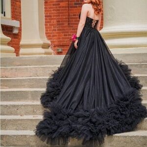 Sherri Hill Black Prom Dress Like New Condition